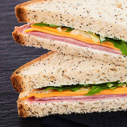 Sandwich gourmand Jambon cheddar