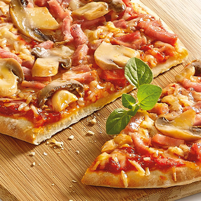 Pizza familiale jambon champignon