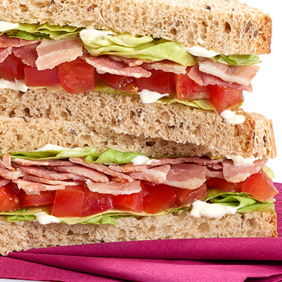 Sandwich gourmand Bacon crudités