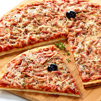 Pizza familiale jambon fromage